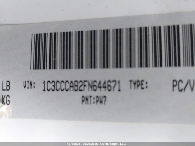 Продаж на аукціоні авто 2015 Chrysler 200 Limited, vin: 1C3CCCAB2FN644671, номер лоту: 12709821