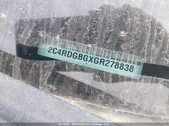 Aukcja sprzedaży 2016 Dodge Grand Caravan Se/sxt, vin: 2C4RDGBGXGR278838, numer aukcji: 12710528