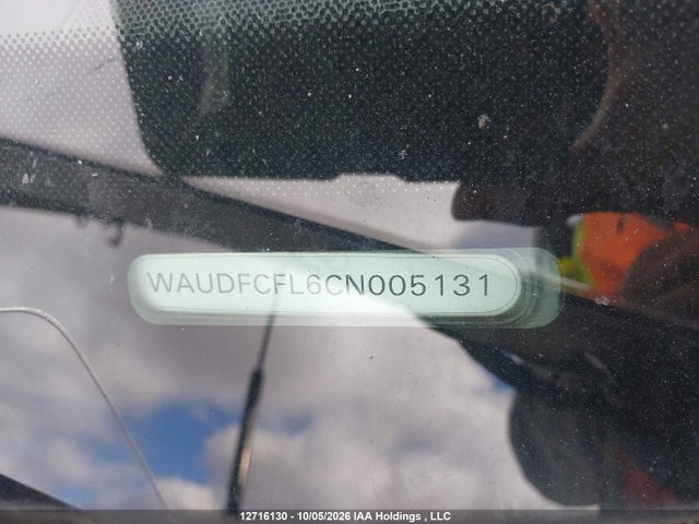 12716130 :رقم المزاد ، WAUDFCFL6CN005131 vin ، 2012 Audi A4 Quattro مزاد بيع