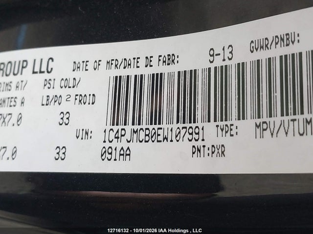 Jeep Cherokee 2014 1C4PJMCB0EW107991 Image 9