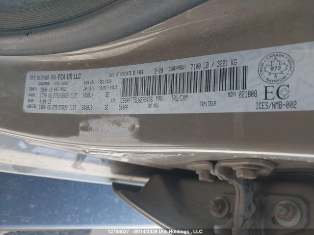 RAM 1500 Big Horn 2020 1C6SRFFT5LN278426 Image 18