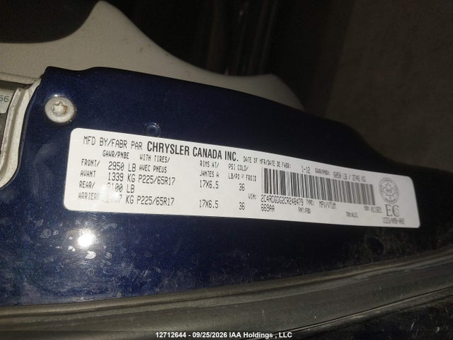 Aukcja sprzedaży 2012 Dodge Grand Caravan Crew, vin: 2C4RDGDG2CR248479, numer aukcji: 12712644
