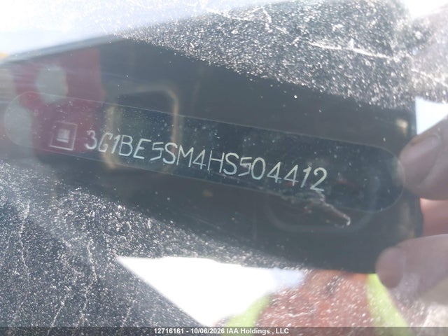 12716161 :رقم المزاد ، 3G1BE5SM4HS504412 vin ، 2017 Chevrolet Cruze Lt مزاد بيع