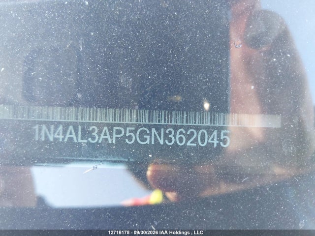 1N4AL3AP5GN362045 Nissan Altima 2.5/2.5 S/2.5 Sl Tech/2.5 Sr/2.5 Sv