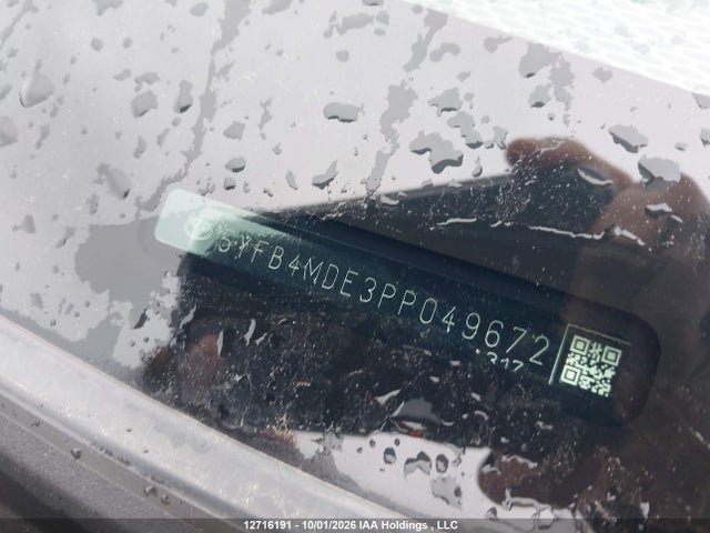 5YFB4MDE3PP049672 Toyota COROLLA LE