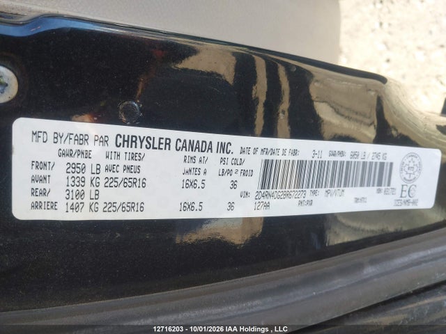 Aukcja sprzedaży 2011 Dodge Grand Caravan Se/sxt, vin: 2D4RN4DG2BR672273, numer aukcji: 12716203