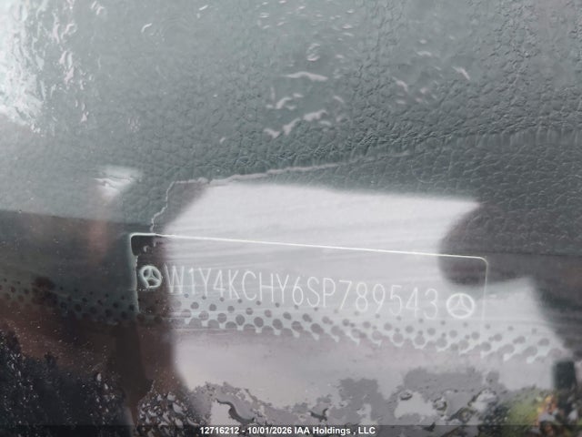 2025 Mercedes-benz Sprinter 2500 მანქანა იყიდება აუქციონზე, vin: W1Y4KCHY6SP789543, აუქციონის ნომერი: 12716212