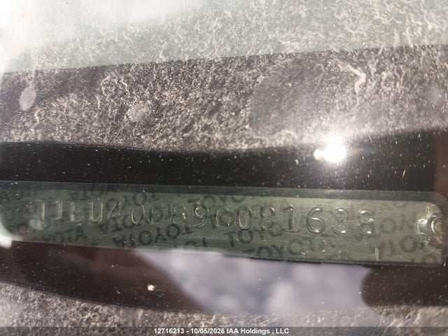 Aukcja sprzedaży 2009 Toyota Corolla S/le/xle, vin: 2T1BU40E89C081638, numer aukcji: 12716213