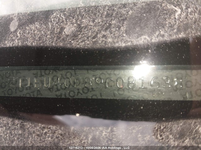 Aukcja sprzedaży 2009 Toyota Corolla S/le/xle, vin: 2T1BU40E89C081638, numer aukcji: 12716213