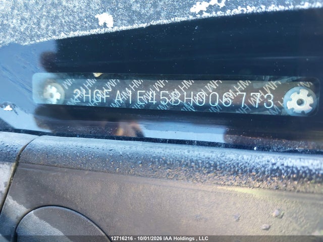 Aukcja sprzedaży 2011 Honda Civic Dx-g, vin: 2HGFA1E45BH006773, numer aukcji: 12716216