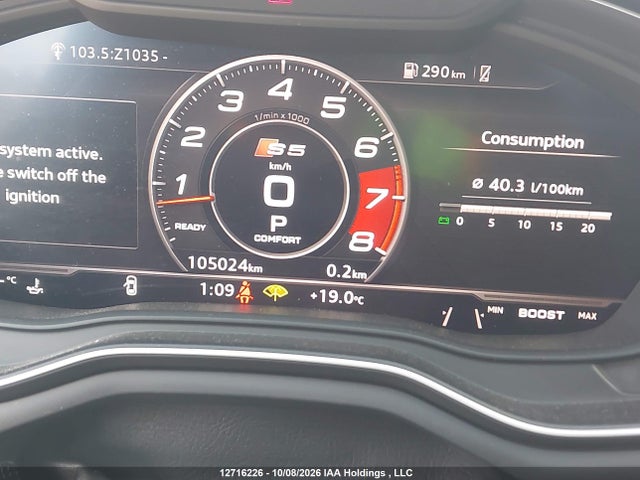 Продажа на аукционе авто 2018 Audi S5 3.0t Technik, vin: WAUC4CF54JA075833, номер лота: 12716226