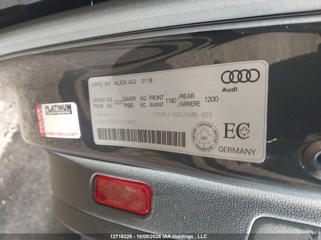 Продажа на аукционе авто 2018 Audi S5 3.0t Technik, vin: WAUC4CF54JA075833, номер лота: 12716226