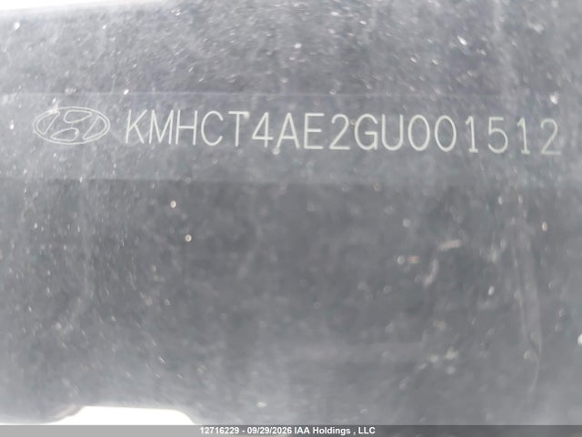 12716229 :رقم المزاد ، KMHCT4AE2GU001512 vin ، 2016 Hyundai Accent Se مزاد بيع