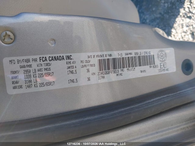 Продажа на аукционе авто 2015 Dodge Grand Caravan Se, vin: 2C4RDGBG8FR736519, номер лота: 12716236