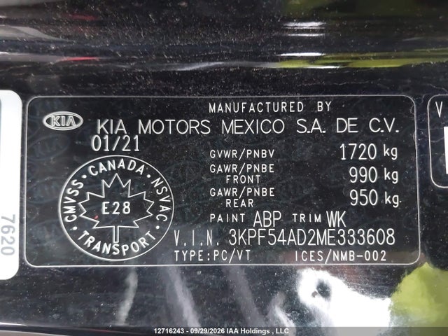 KIA Forte Ex/ex Premium/ex+ 2021 3KPF54AD2ME333608 Image 18