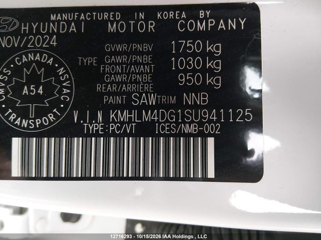 Продажа на аукционе авто 2025 Hyundai Elantra Essential, vin: KMHLM4DG1SU941125, номер лота: 12716293
