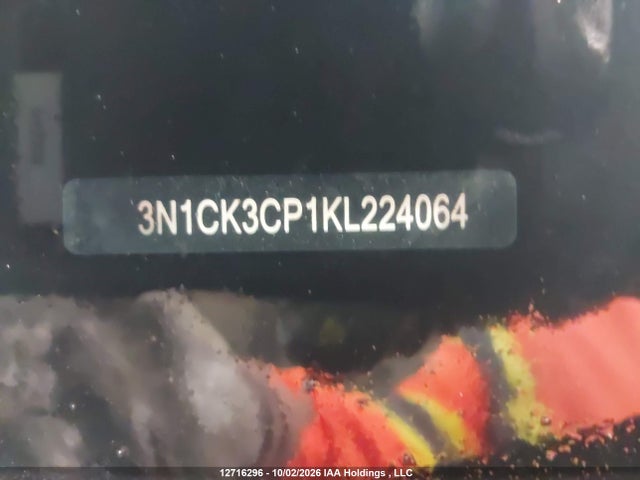 3N1CK3CP1KL224064 Nissan Micra S/sr/sv