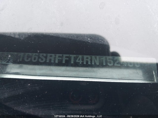 12716324 :رقم المزاد ، 1C6SRFFT4RN152406 vin ، 2024 Ram 1500 Big Horn/lone Star مزاد بيع