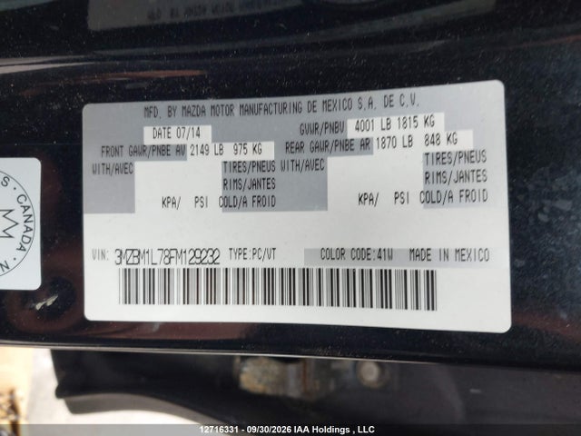 Mazda 3 2015 3MZBM1L78FM129232 Image 18