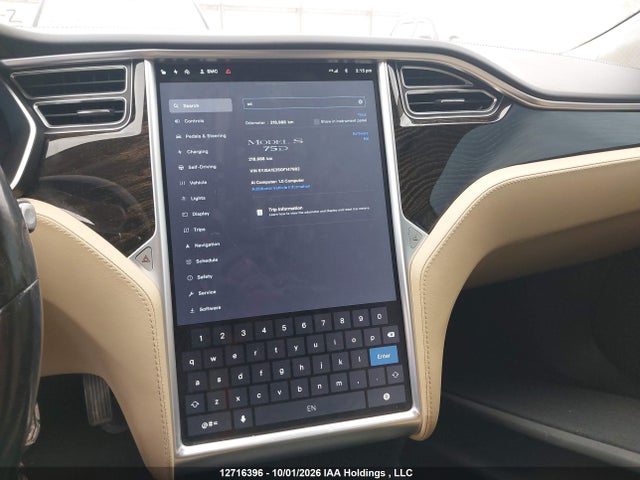 12716396 :رقم المزاد ، 5YJSA1E25GF147982 vin ، 2016 Tesla Model S 60d/70d/75d/85d/90d مزاد بيع