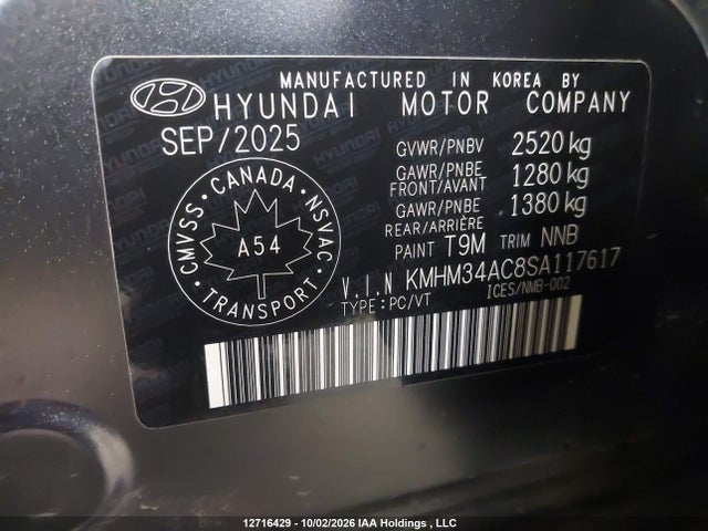 Hyundai Ioniq 6 Sel 2025 KMHM34AC8SA117617 Image 18