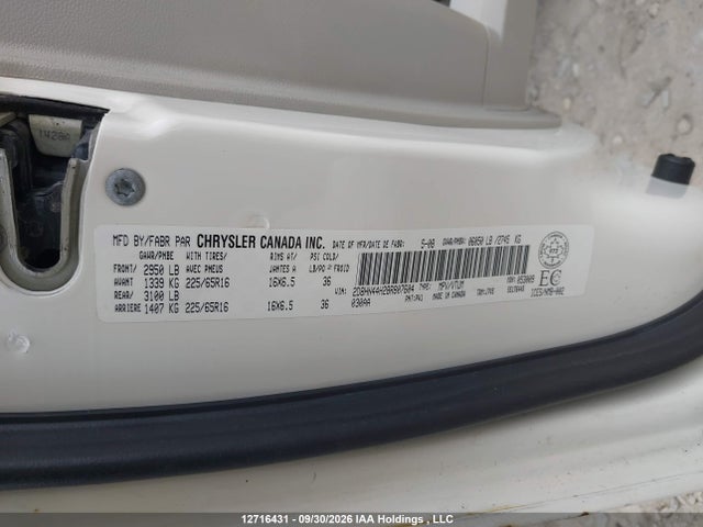 12716431 :رقم المزاد ، 2D8HN44H28R807604 vin ، 2008 Dodge Grand Caravan Se مزاد بيع