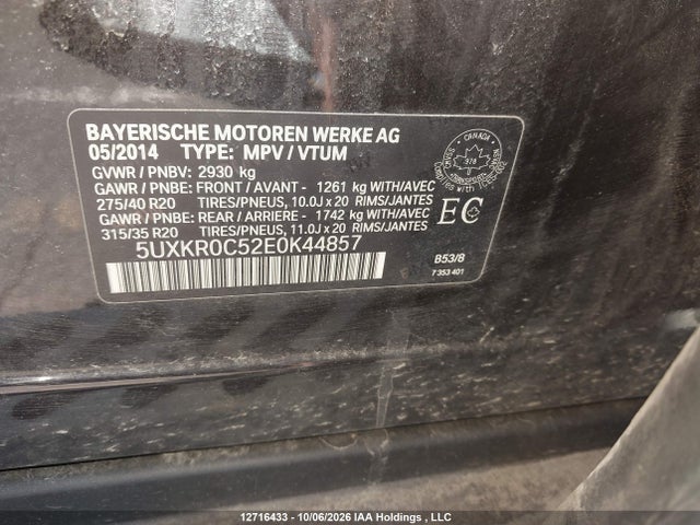 BMW X5 35i 2014 5UXKR0C52E0K44857 Image 19
