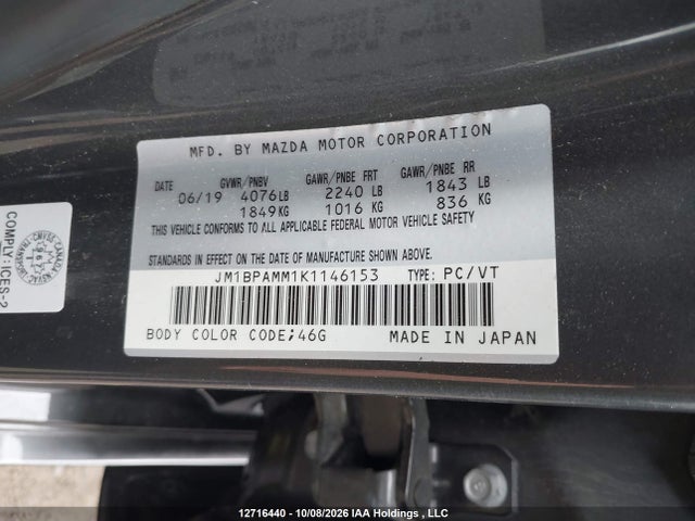 Mazda 3 2019 JM1BPAMM1K1146153 Image 9