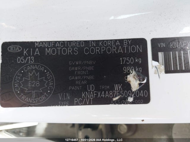 KIA Forte 2014 KNAFX4A87E5092040 Image 9