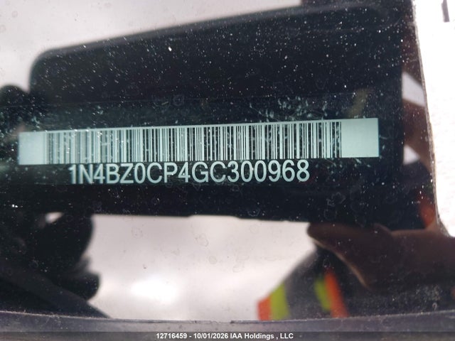1N4BZ0CP4GC300968 Nissan Leaf S/sl/sv