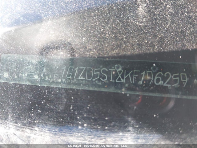 Aukcja sprzedaży 2019 Chevrolet Malibu Lt, vin: 1G1ZD5ST8KF196259, numer aukcji: 12716509