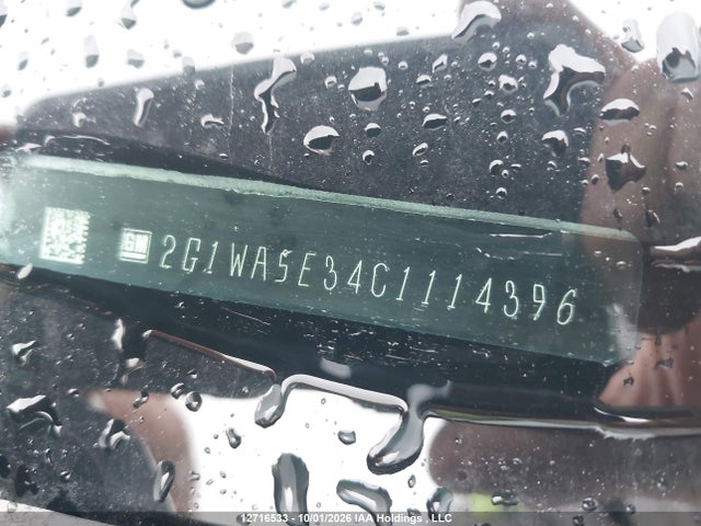 Aukcja sprzedaży 2012 Chevrolet Impala Ls, vin: 2G1WA5E34C1114396, numer aukcji: 12716533