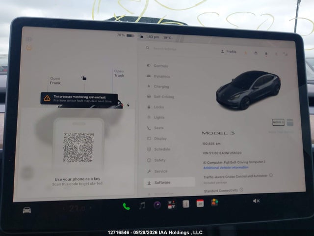 Продаж на аукціоні авто 2022 Tesla Model 3, vin: 5YJ3E1EA3NF258320, номер лоту: 12716546