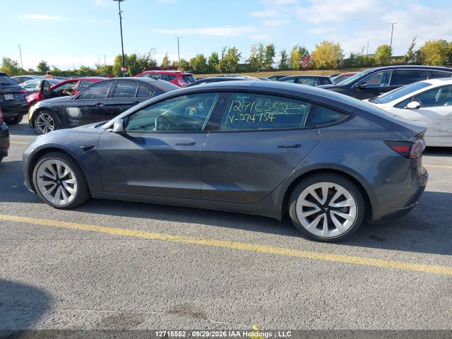 Продаж на аукціоні авто 2022 Tesla Model 3, vin: 5YJ3E1EB5NF274754, номер лоту: 12716552