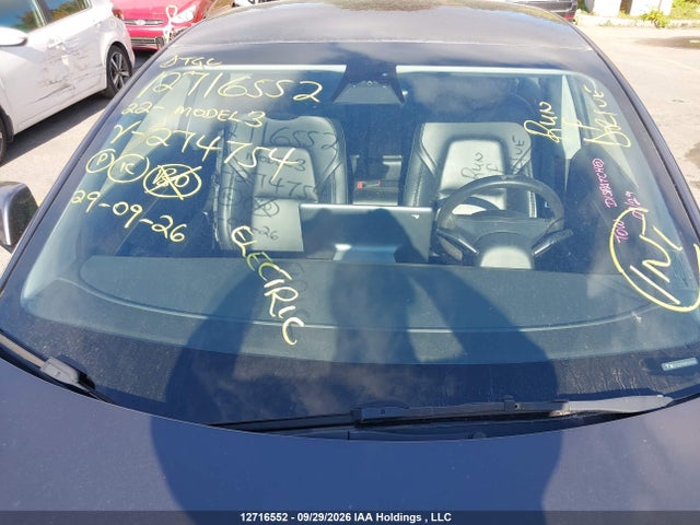 Продаж на аукціоні авто 2022 Tesla Model 3, vin: 5YJ3E1EB5NF274754, номер лоту: 12716552