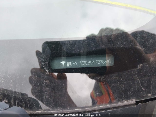 Продажа на аукционе авто 2022 Tesla Model 3, vin: 5YJ3E1EB9NF278516, номер лота: 12716568