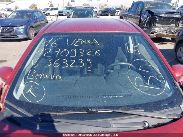 12709326 :رقم المزاد ، 3N1CE2CP2GL363239 vin ، 2016 Nissan Versa Note 1.6 S/1.6 Sl/1.6 Sr/1.6 Sv مزاد بيع