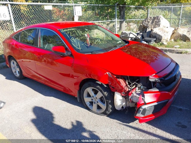 2019 Honda Civic Lx მანქანა იყიდება აუქციონზე, vin: 2HGFC2F53KH036460, აუქციონის ნომერი: 12716612