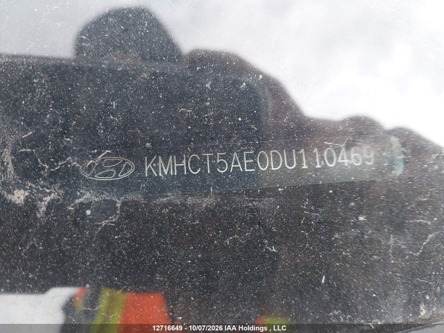 12716649 :رقم المزاد ، KMHCT5AE0DU110469 vin ، 2013 Hyundai Accent Gls/gs مزاد بيع