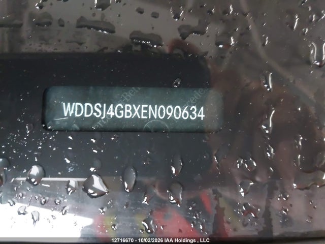 12716670 :رقم المزاد ، WDDSJ4GBXEN090634 vin ، 2014 Mercedes-benz Cla 250 4matic مزاد بيع