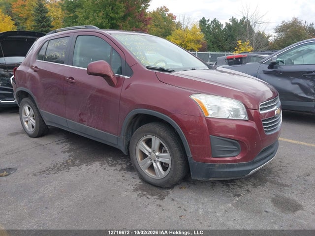 12716672 :رقم المزاد ، 3GNCJPSB6GL195947 vin ، 2016 Chevrolet Trax 1lt مزاد بيع