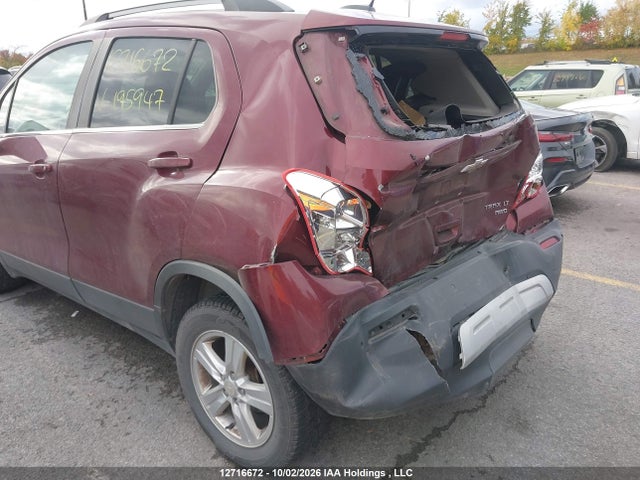 12716672 :رقم المزاد ، 3GNCJPSB6GL195947 vin ، 2016 Chevrolet Trax 1lt مزاد بيع