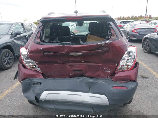 12716672 :رقم المزاد ، 3GNCJPSB6GL195947 vin ، 2016 Chevrolet Trax 1lt مزاد بيع