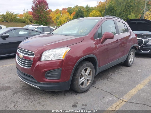 12716672 :رقم المزاد ، 3GNCJPSB6GL195947 vin ، 2016 Chevrolet Trax 1lt مزاد بيع