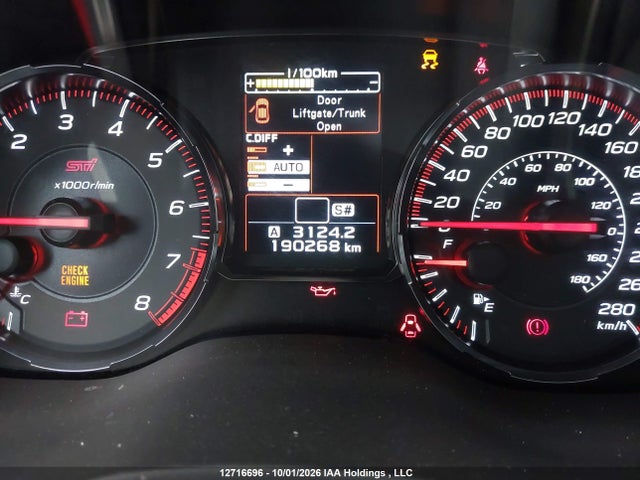 Продажа на аукционе авто 2020 Subaru Wrx Sti Sti, vin: JF1VA2V66L9818138, номер лота: 12716696