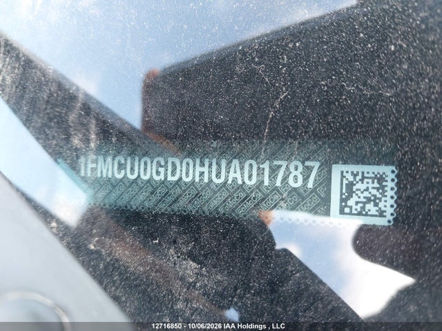 2017 Ford Escape Se მანქანა იყიდება აუქციონზე, vin: 1FMCU0GD0HUA01787, აუქციონის ნომერი: 12716850