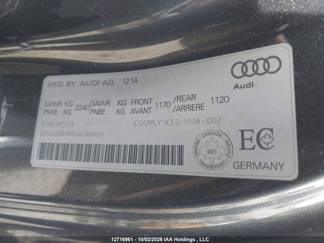 Продаж на аукціоні авто 2015 Audi S5 Technik, vin: WAULGBFR4FA038809, номер лоту: 12716961