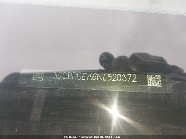 Aukcja sprzedaży 2022 Chevrolet Silverado K1500 Lt, vin: 3GCPDDEK6NG520372, numer aukcji: 12716966