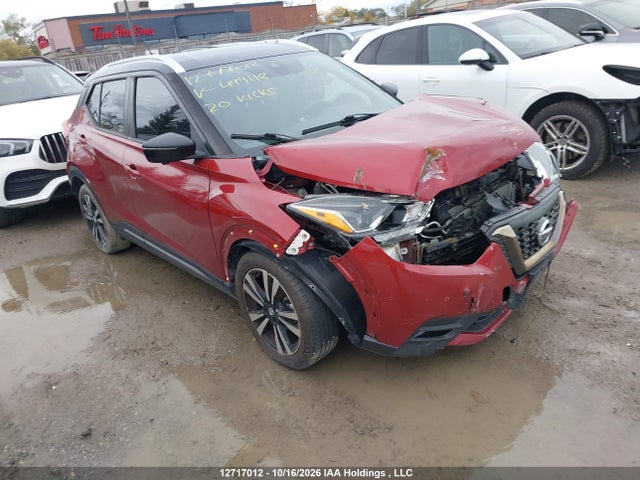 Auction sale of the 2020 Nissan Kicks Sr, vin: 3N1CP5DV8LL499118, lot number: 12717012