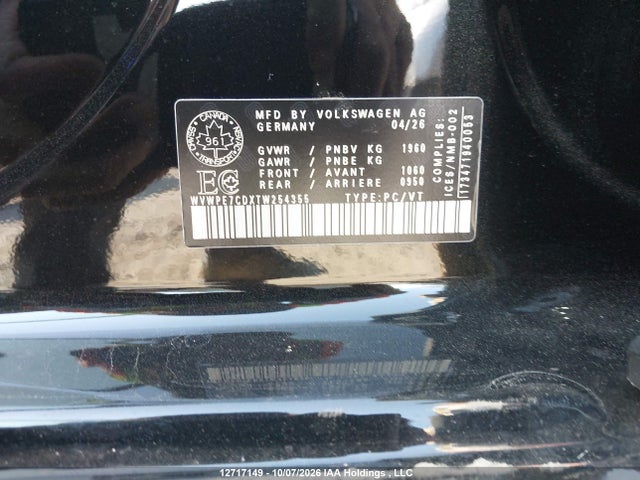 Volkswagen GTI 2026 WVWPE7CDXTW254355 Image 9